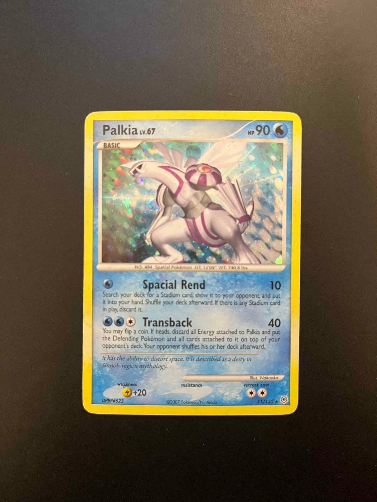 Palkia - 11/130 - Holo Rare Diamond & Pearl Pokemon LP