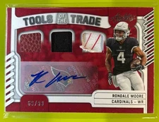 2022 Absolute Rondale Moore Tools of the Trade Triple Autos /99 #TTT-12 MEM Auto