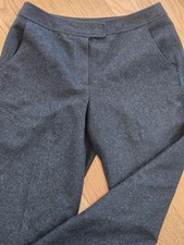 Harve Benard Dark Gray Dress Pants Wool Lined Flat Front Womens Size 6 Pockets