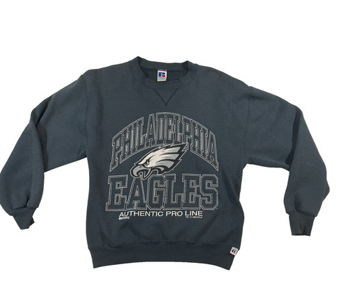 Vintage 1996 Russell Athletic Pro Line Philadelphia Eagles Green Sweatshirt Sz M
