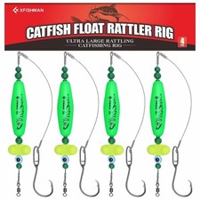 Catfish-Rig-for-Bank-Fishing-Catfishing-Tackle-Floats-with-Rattler-Santee Coo...