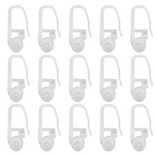 100 PC Bed Curtain Special Hook Plastic Curtain Hooks Roller Curtains Windows