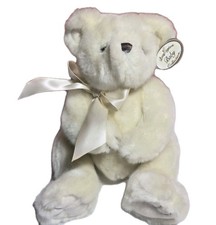 BEARINGTON BABY Collection Teddy Bear Plush Stuffed 9" Animal w/tag Ivory Bow