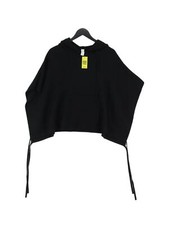 Lululemon Women's Coat Black Wool With Nylon Overcoat