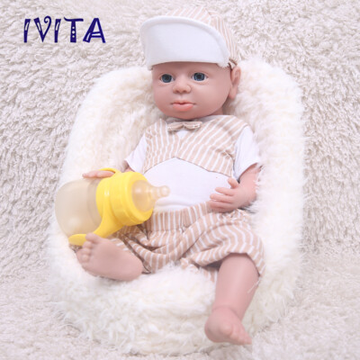 19'' Newborn Full Silicone Reborn Baby Doll Lifelike Realistic Toy for Lovers