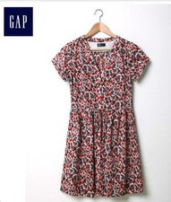 NWT Gap Women's Multicolor Floral Shirt Dress Size 6