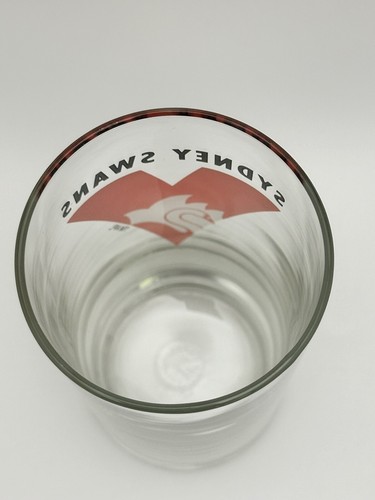 Sydney Swans Tall Hi Ball Drinking Beer Glass AFL - Picture 3 of 5