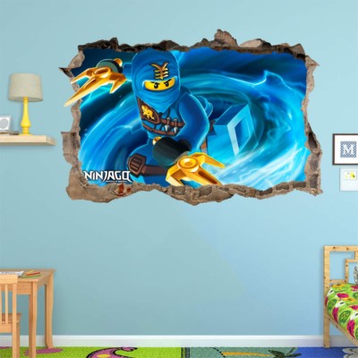 s24 NINJAGO 120cm STICKER 3D LEGO Wandaufkleber Wandtattoo
