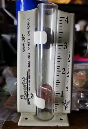 Vintage Rain Gauge, Boonslick Savings And Loan,Boonville MO Free Shipping