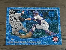 2013 Topps Silver Slate Blue Sparkle Wellington Castillo #551 Chicago Cubs