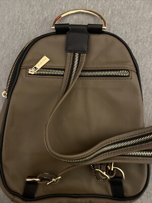 Valentina Italy Leather Dome Backpack Bag Convertible  display picture 2