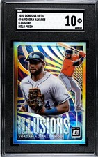 2020 Donruss Optic Yordan Alvarez Illusions HOLO SILVER PRIZM SGC 10 GEM MINT