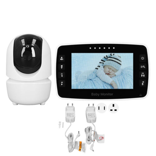 New 4.3Inch Video Baby Monitor Wireless IPS Screen 2X Temperature Display 2 Way - Afbeelding 1 van 15