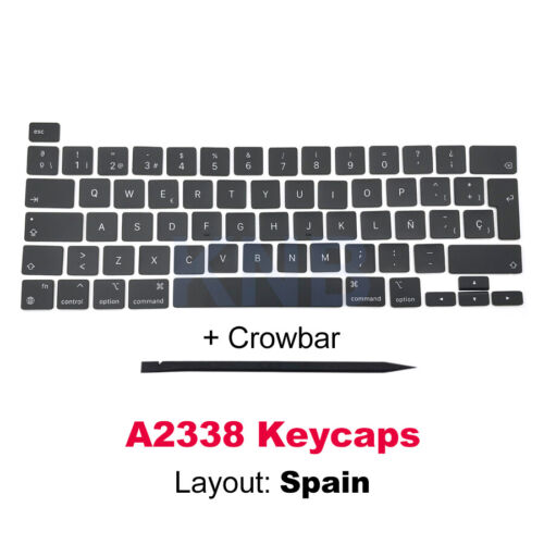 Nowe A2338 Hiszpania Klawisze klawiatury Nakładki na klawisze do Macbooka Pro 13" M1 Keycap 2020 - Zdjęcie 1 z 6