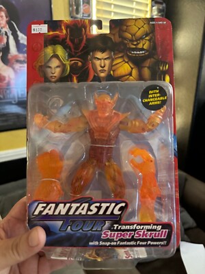 NEW MARVEL FANTASTIC FOUR 4 SUPER SKRULL ORANGE VARIANT 2006 RARE FIGURE! S189