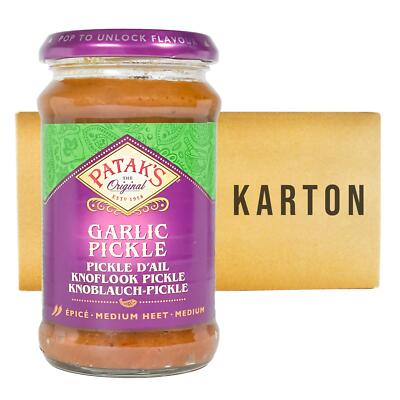 6x300g Patak´s Garlic Pickle Pataks Knoblauch Pickle GARLIC PICKLE