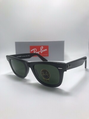 Ray-Ban RB2140 901 50-22 Wayfarer Green Lenses Unisex Classic
