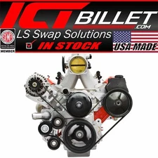 Alternator and Power Steering  Relocation Bracket Kit LS1 Truck Spacing