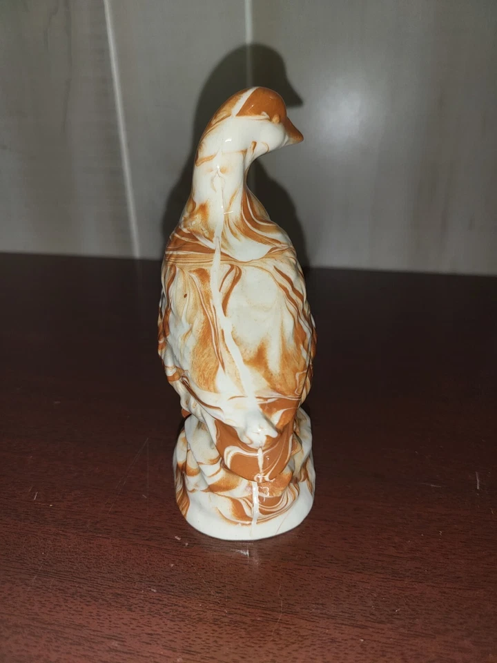 Ceramic Caramel Swirl Duck by G Green with Dakota Clay 5"H Exc Cond Beautiful - Image 4 of 4