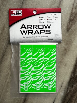 Bohning Arrow Wrap Green White Tiger 13 PK Small