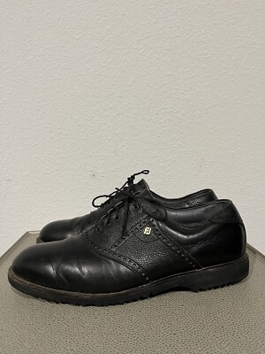 Footjoy Classics Dry Mens Golf Shoes 51464 Black Leather Size 10 C