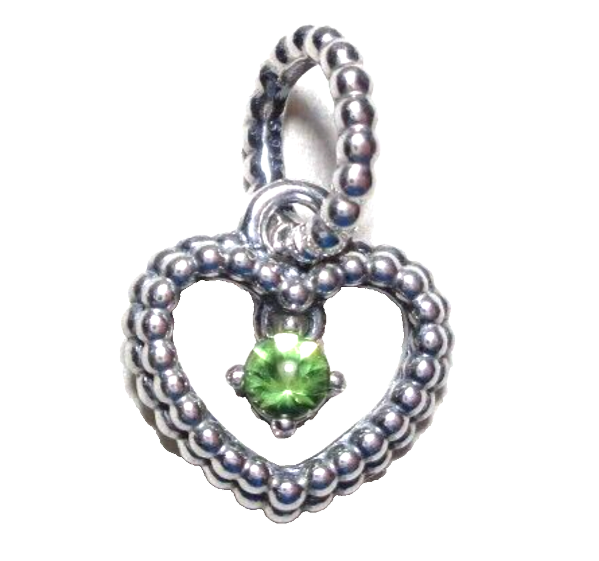 NEW💕 Pandora Sterling Silver Peridot August Birthstone Heart