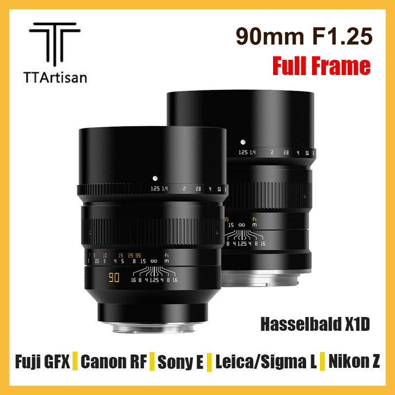 TTArtisan 90mm Full Frame Lens for Fuji Canon Sony Nikon Hasselbald  X1D X2