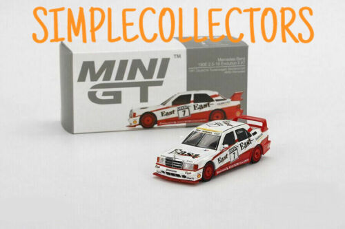 Mini GT 1991 Mercedes-Benz 190E 2.5-16 Evolution II #7 "East" DTM 1:64 scale - Picture 1 of 5
