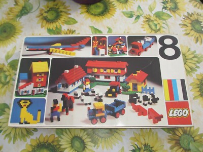 Lego Karton Leerkarton Schachtel zu Grundbaukasten Nr.8 mit Sortierkästen
