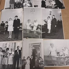 Vintage Soviet Era Black White Photo .