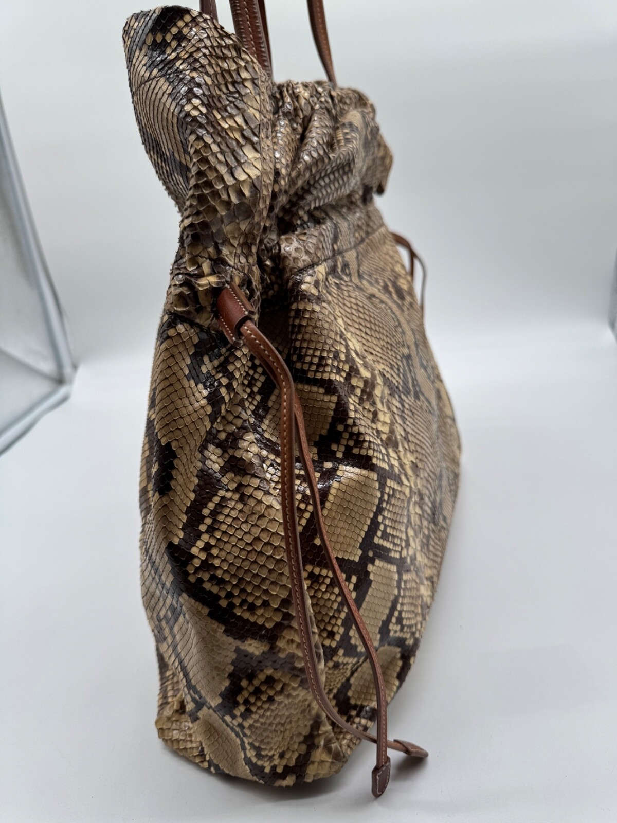 Prada python leather shoulder bag - image 8