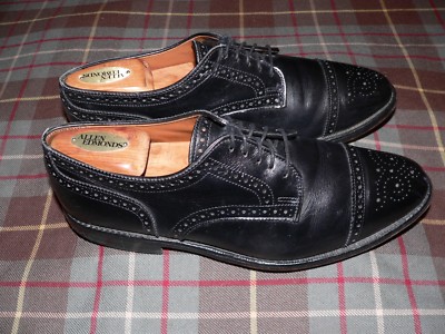 Allen Edmonds  Mens 9 C Sanford Black Leather Cap Toe Dress Oxford w/Box Allen Edmonds Dress Shoes Mens 9 C Sanford Black Leather Cap  main image 2