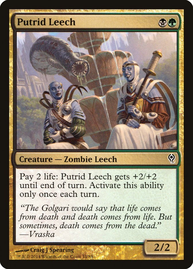 4x Putrid Leech - NM/LP - Various Duel Decks/Misc SPARROW MAGIC