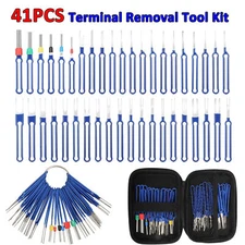 41x Pin Extractor Tool Terminal Ejector Connector Removal Kit w/ Protective Bag