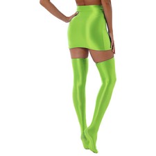 DE ranrann Bodycon Minirock Damen Sexy Glossy Party Rock Figurbetonte Abendrock