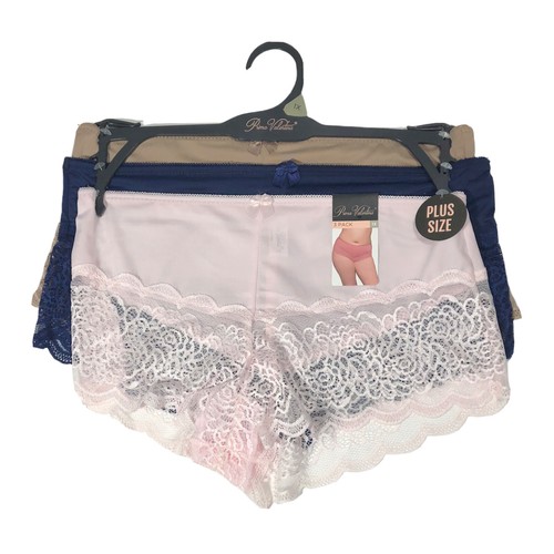 Neu mit Etikett $ 33 Prima Valentina Stil # 841084X nahtlose Spitzenbeine Boy Shorts Höschen 1X - Bild 1 von 3