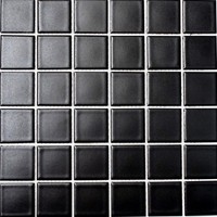Keramikmosaik Uni Schwarz Matt Fliesenspiegel KüChe Art: 16B-0311 | 10 Matten