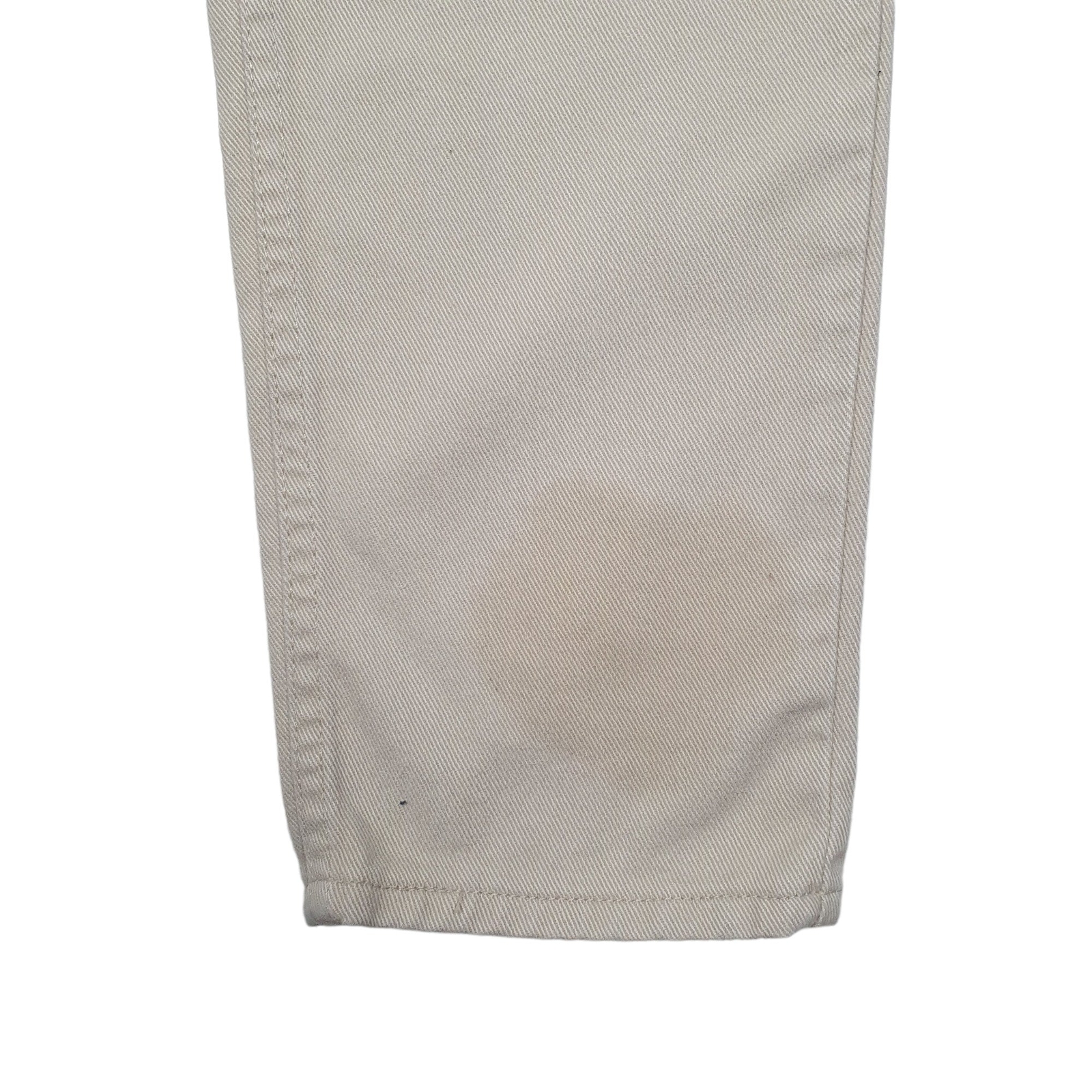 LEVIS 550 Jeans Relaxed Fit Cream Trousers Womens Made In USA Vintage 1990s UK10 image 4
