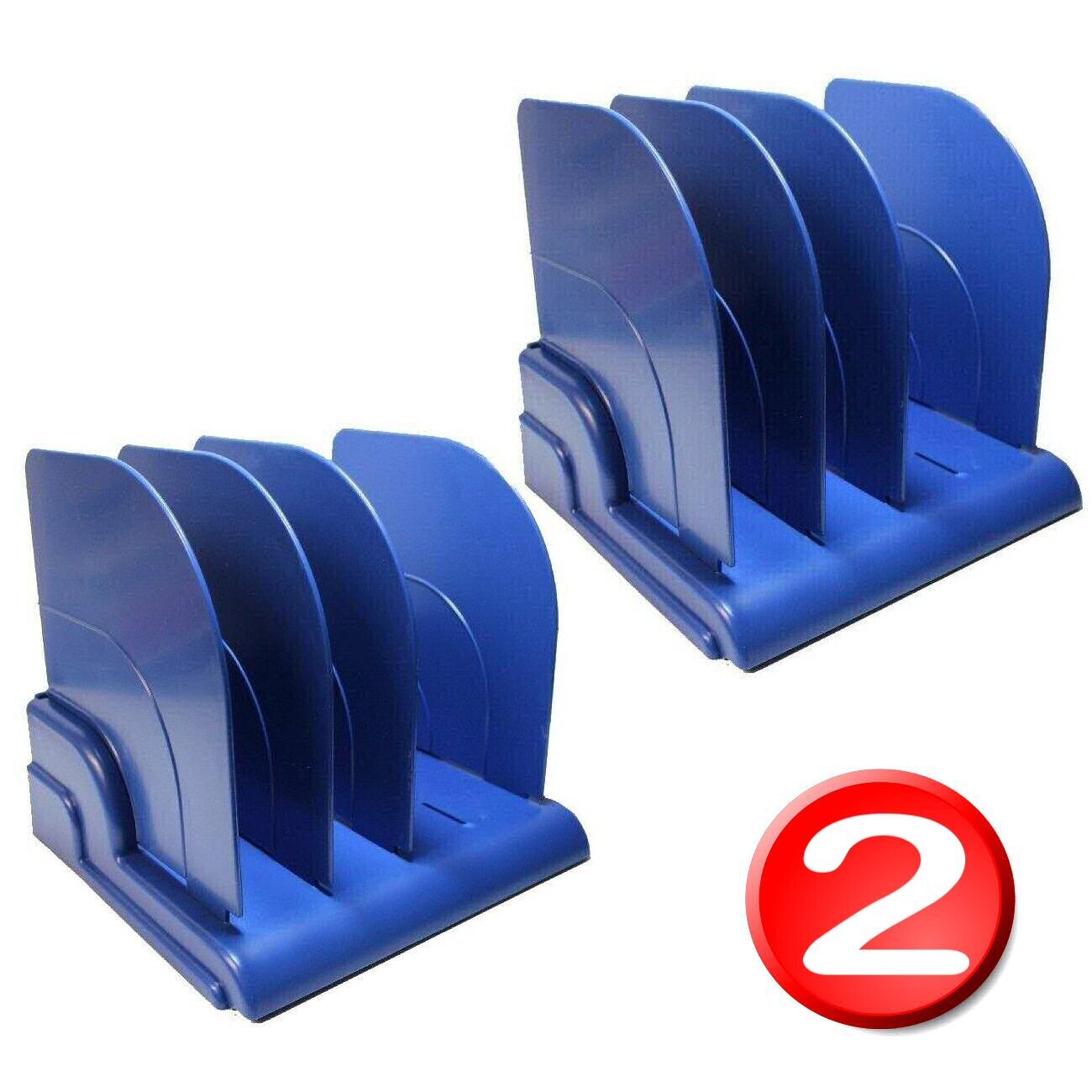 File Book Stand Desk Top Organiser Blue 184566 H18 x L21 x W22cm Niceday Pack 2