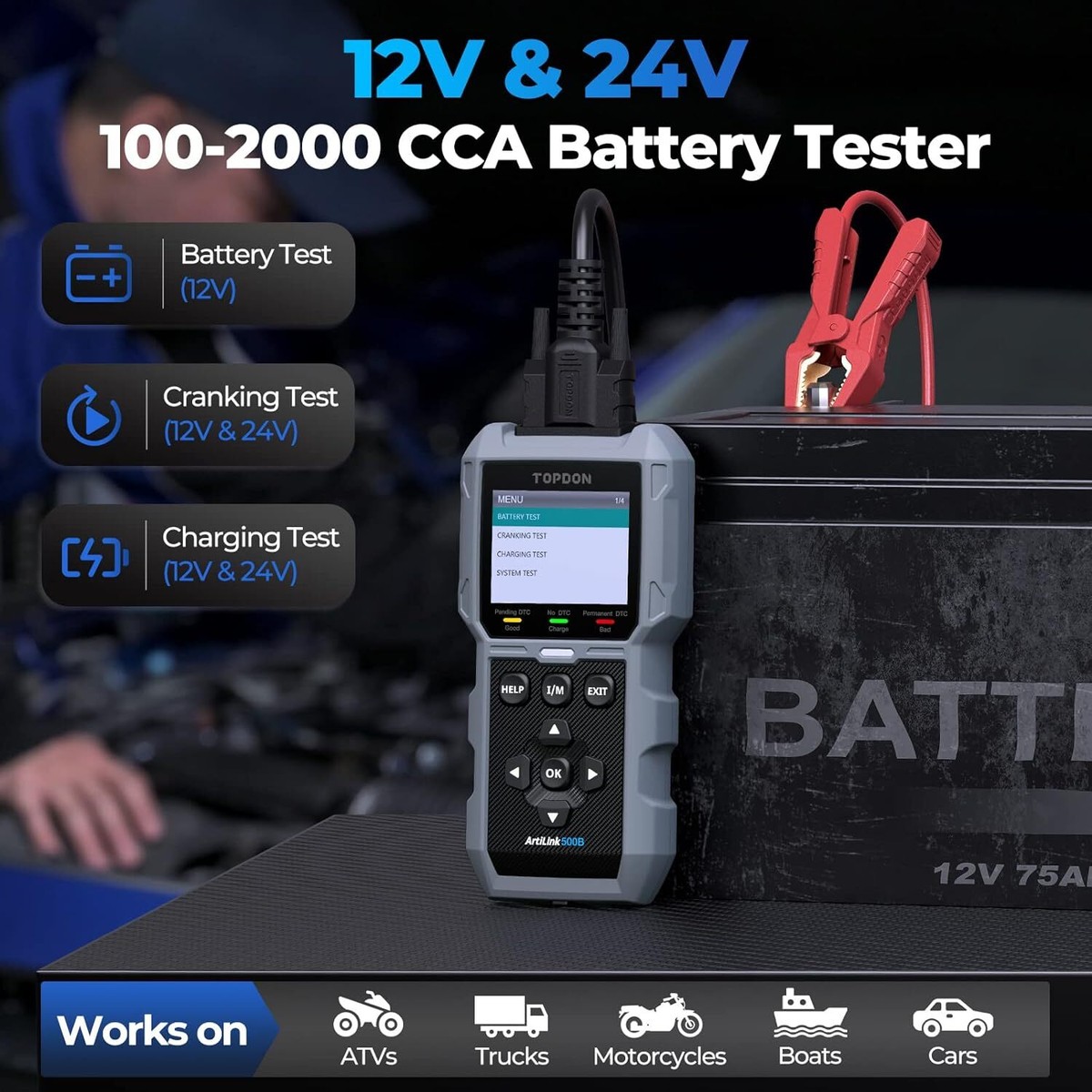 ArtiLink 500B OBDII Scan Tool TOPDON TD52110075 for sale online | eBay