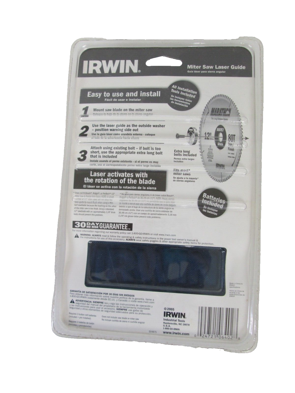 NEW/SEALED IRWIN TOOLS MITER SAW LASER GUIDE 3061001 WITH CASE WOODWORKING TOOL eBay