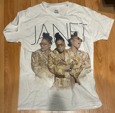 JANET JACKSON OFFICIAL LAS VEGAS RESIDENCY TOUR 2025 TRIO WHITE T