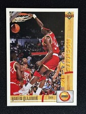 1991-92 Upper Deck Hakeem Olajuwon #254 Basketball Card Houston Rockets HOF