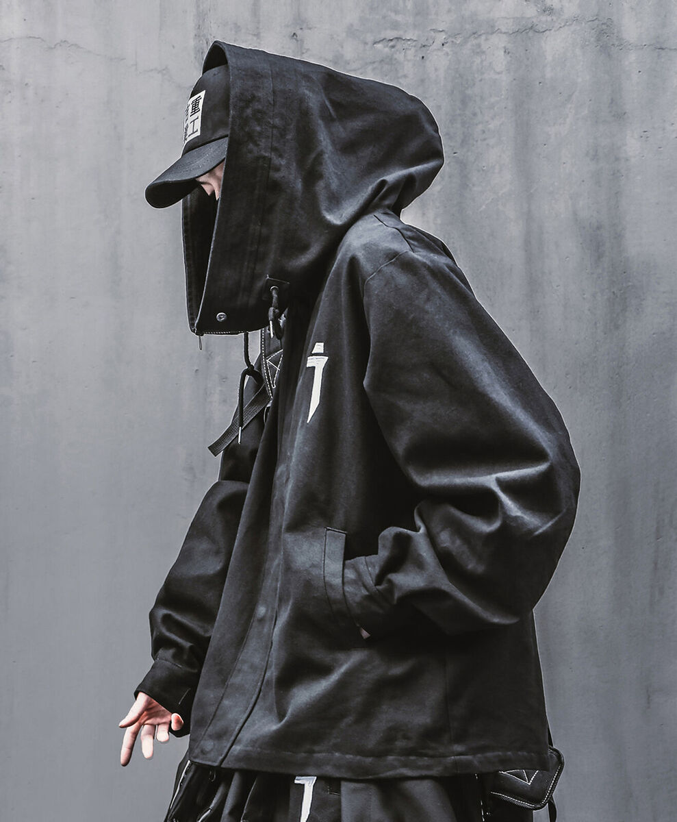 Niepce I-Tech Black Techwear Cargo Jacket Streetwear Niepce I-Tech Black Techwear Cargo Jacket Streetwear
