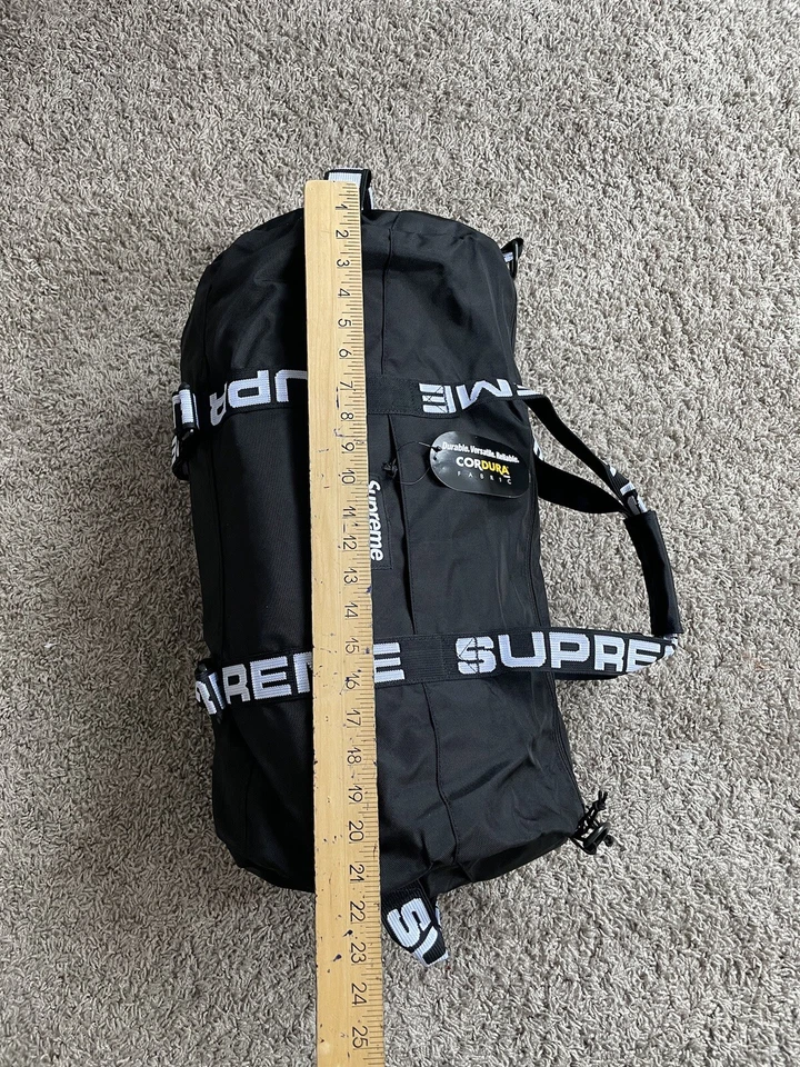 Supreme Borsa Borsone Grande SS18 Borsa in Cordura Nera - Immagine 3 di 4