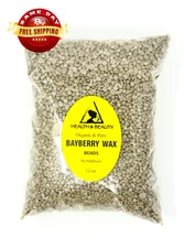 BAYBERRY WAX ORGANIC VEGAN by H&B Oils Center PURE PASTILLES BEADS 12 OZ