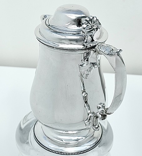 Superb Sterling Silver & Gilt Lidded Quart Tankard, D&C Houle London, 1866: 670g - Picture 9 of 22