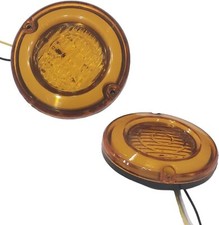 Iveco Vintage Round LED Rear Light Assembly 12V VINTAGE Tail light amber Clear