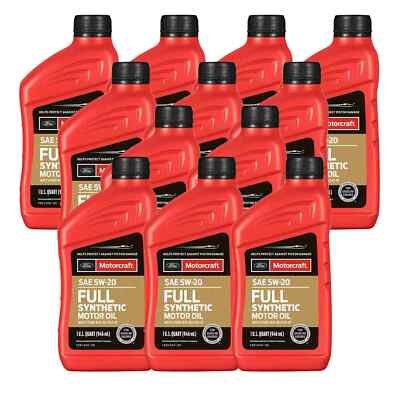 Motorcraft OEM Full Synthetic Motor Oil SAE 5W-20 - 12 Quart