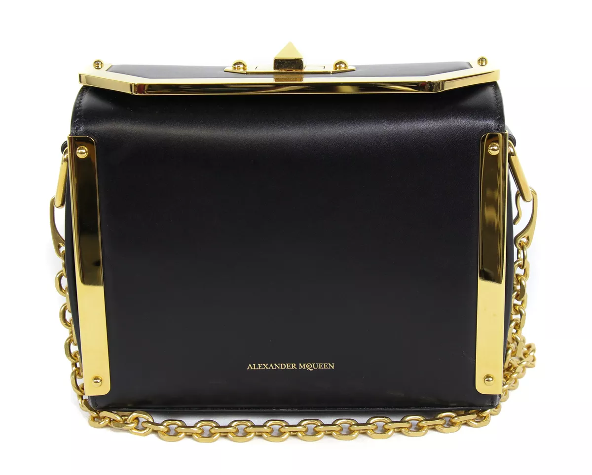 NEW ALEXANDER MCQUEEN Box 19 Convertible Seta Lux Leather Crossbody Bag